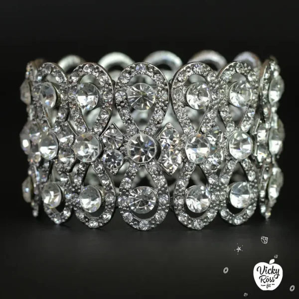 Infinity Clear Rhinestone Bracelet